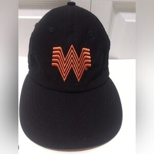 Black whataburger Cap with Orange Logo